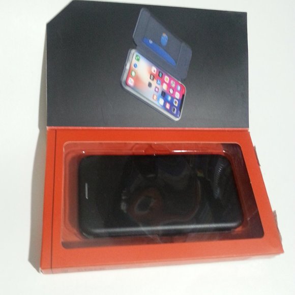 iPhone X Slim Wallet Case With Magnetic Closure BlackWeb Brand New - Picture 2 of 2